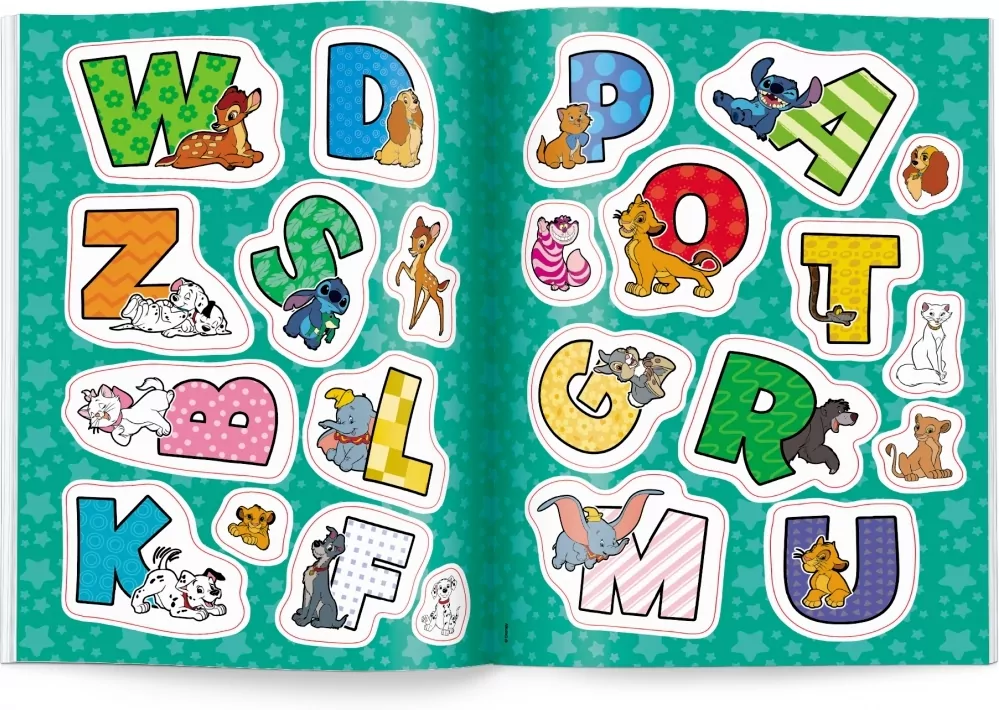 Alfabet do kolorowania. Disney uczy - tantis.pl