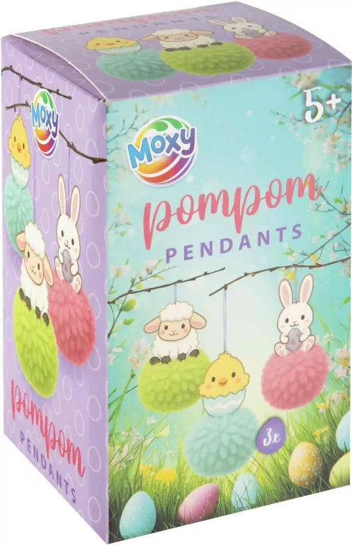 Wielkanocne zawieszki z pomponami - tantis.pl