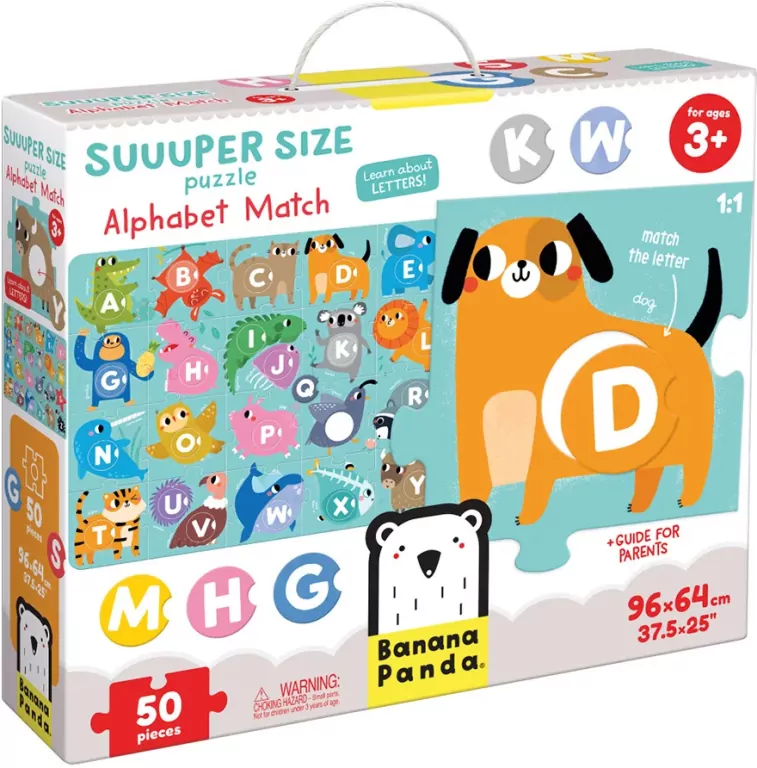 Suuuper Size Puzzle. Alphabet Match 3+ - tantis.pl