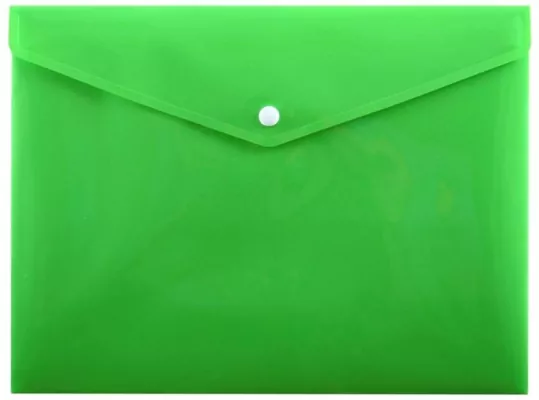 Koperta na zatrzask A5 zielona