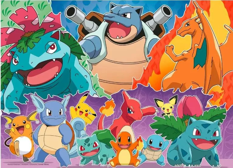 Ravensburger. Puzzle 4x100. Pokemon - tantis.pl