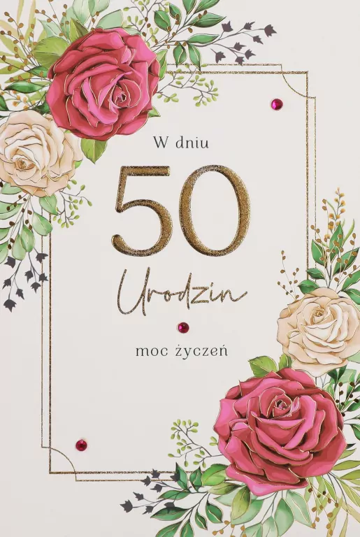 Karnet Urodziny 50 - tantis.pl