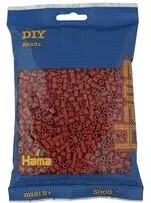 Hama Midi Koraliki w woreczku 3000 ceglaste - tantis.pl