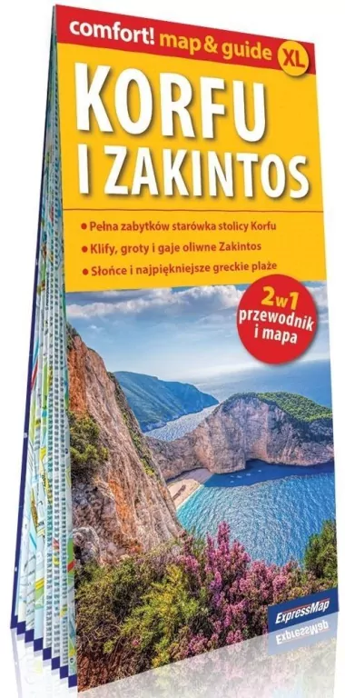 Comfort! map&guide XL Korfu i Zakintos 2w1 - tantis.pl
