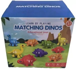 Gra Montessori: Dinozaury Literki 26el