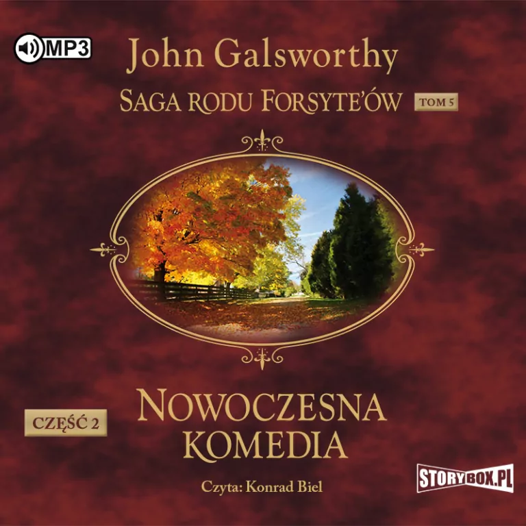 CD MP3 Nowoczesna komedia. Część 2. Milczące zaloty. Srebrna łyżka. Saga rodu Forsyte’ów. Tom 5. Audiobook - tantis.pl