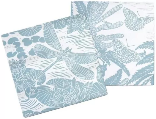 Kate Heiss Podkładki pod kubek niebieskie