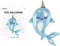 Balon foliowy Narwal 53x87cm - tantis.pl