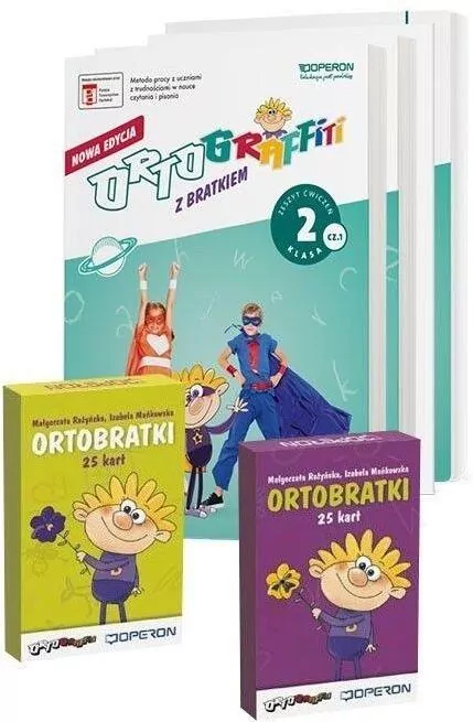 Ortograffiti z Bartkiem. Komplet pomocy dydaktycznych dla 2 klasy szkoły podstawowej - tantis.pl