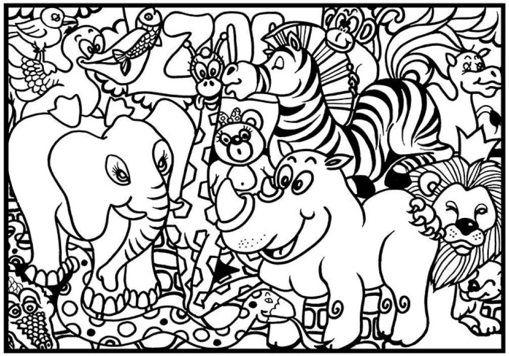 Kolorowanka welwetowa 29,7x21cm ZOO - tantis.pl