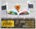 Zestaw świeczek urodzinowych Motyw wyścigowy - tantis.pl