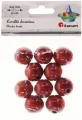Koraliki drewniane lakierowane brązowe 10szt - tantis.pl