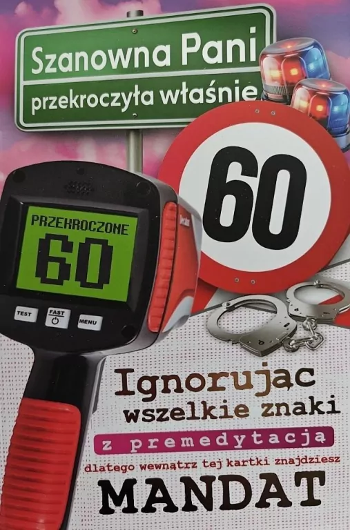 Karnet Urodziny 60 - tantis.pl