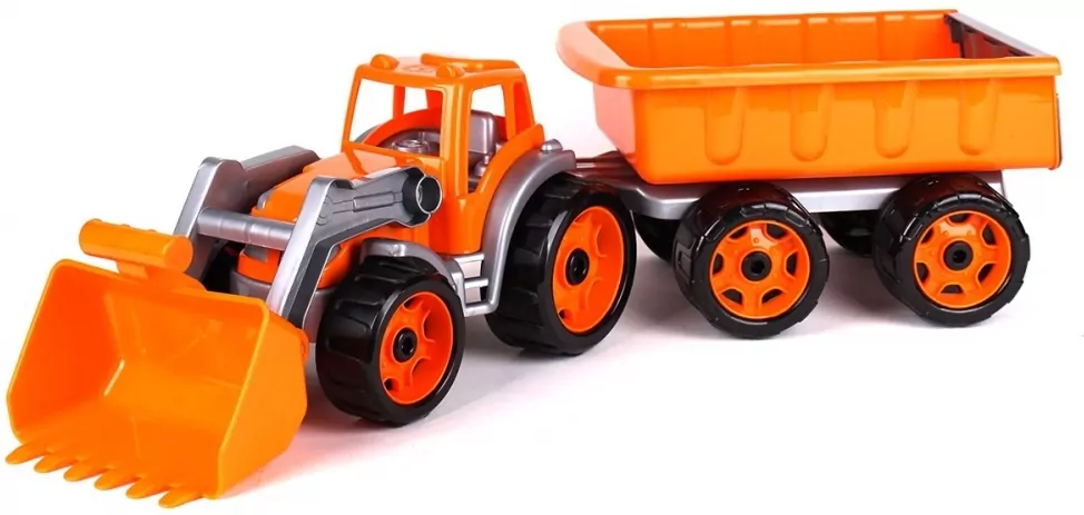 Traktor z łyżką i przyczepą MIX - tantis.pl