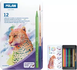 Kredki akwarelowe bezdrzewne 12 kol + pędzel