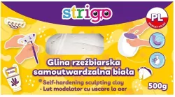 Glina rzeźbiarska 500g. Biała