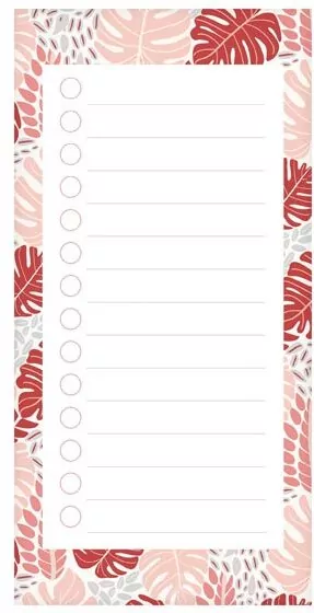 Blok magnetyczny na lodówkę 7x14cm 80k+ołówek mix - tantis.pl