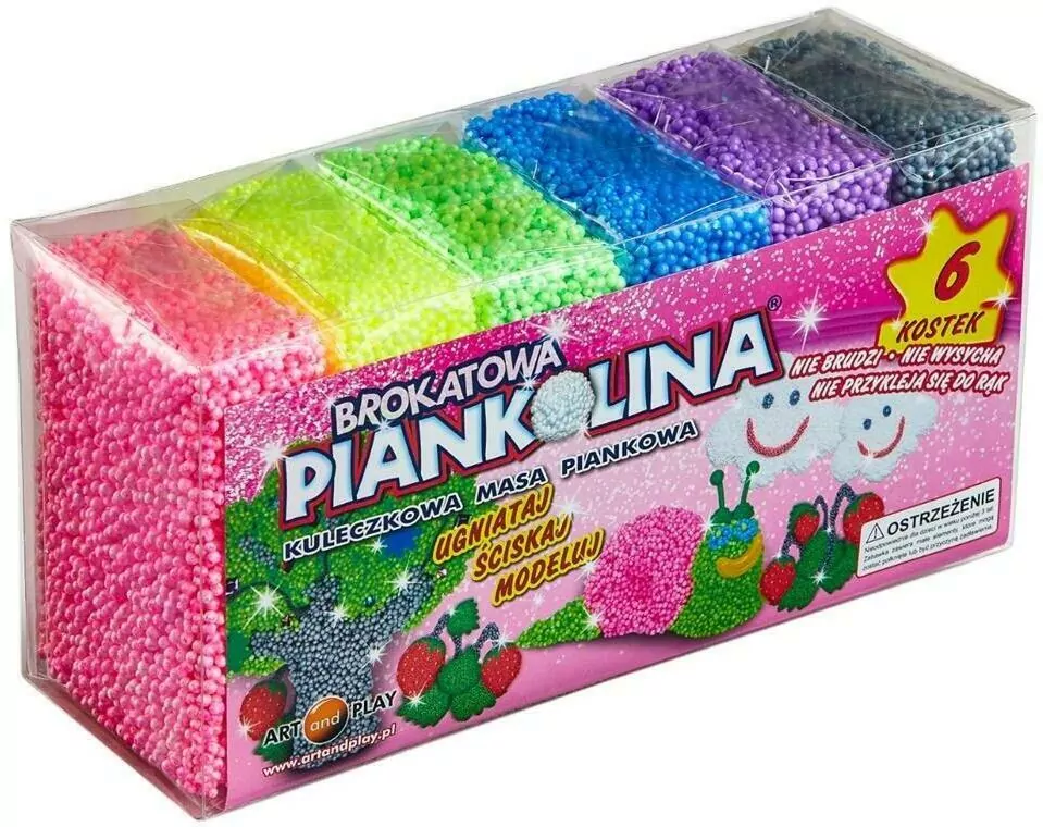 Piankolina brokatowa, 6 kolorów - tantis.pl