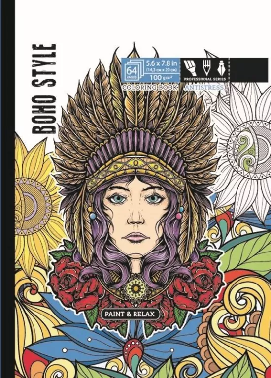 Kolorowanka antystresowa. Boho style - tantis.pl