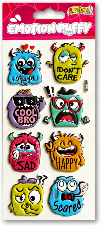 Naklejki puffy Emotion Monster - tantis.pl