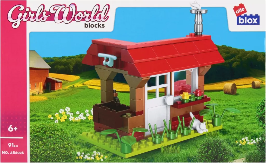 Klocki konstrukcyjne 91 elementów Girl Dom alleBLOX 547908 - tantis.pl