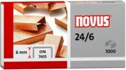 Zszywki Novus Miedziowane 24/6X1000