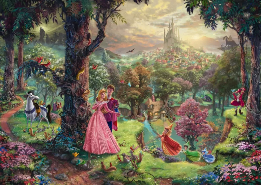 Puzzle 1000 SQ T. Kinkade Śpiąca Królewna 110749 - tantis.pl