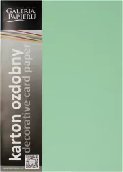 Karton ozdobny A4 Gładki 210g zielony 20 szt