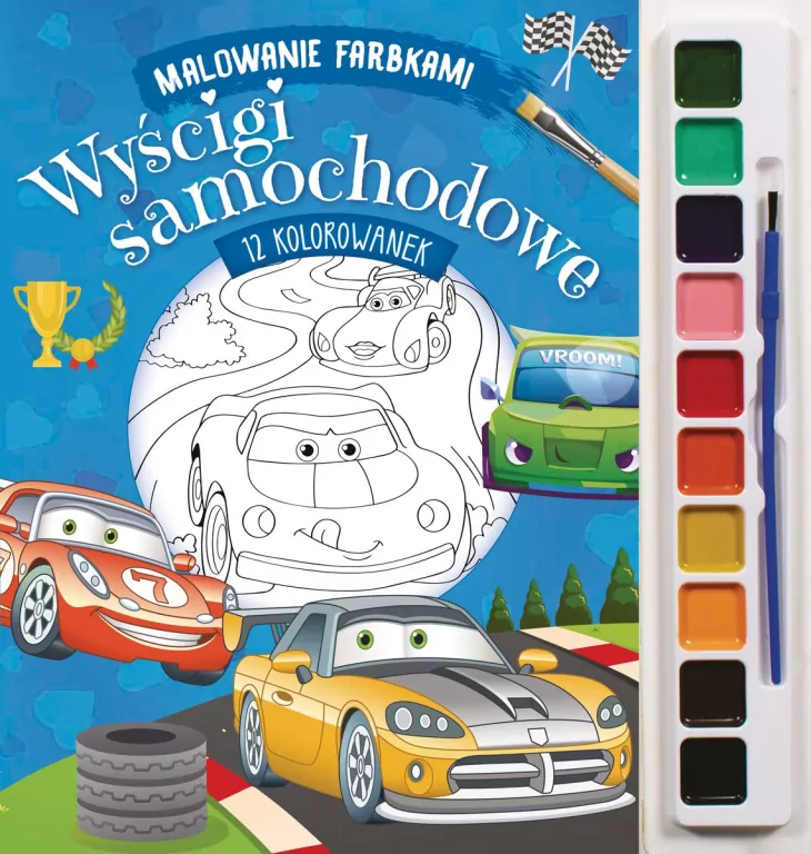 Malowanie farbkami. Wyścigi samochodowe - tantis.pl