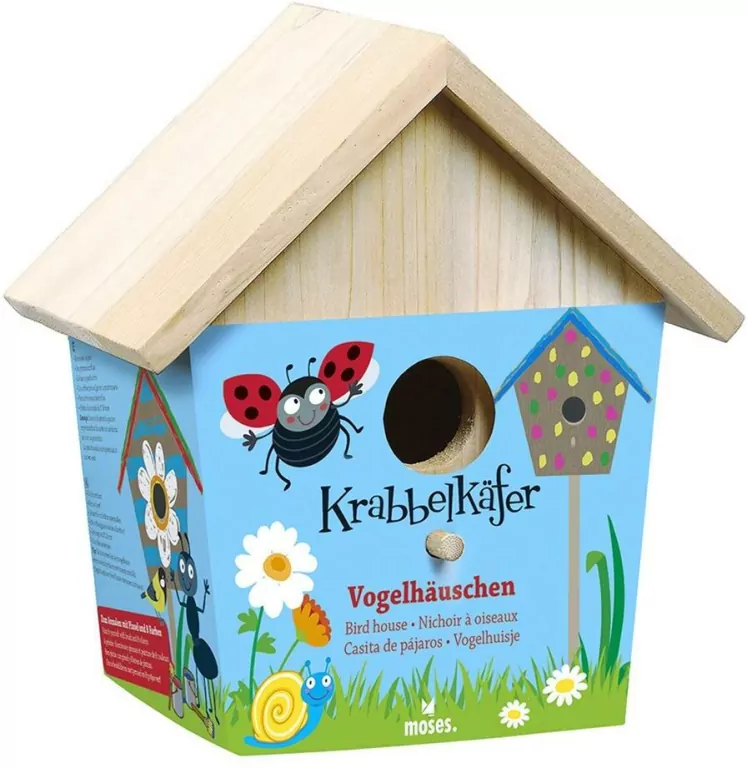 Budka Lęgowa dla Ptaków, Zestaw do Malowania - tantis.pl