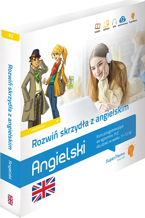 Rozwiń skrzydła z angielskim. Kurs przygotowujący do egzaminu YLE dla dzieci w wieku 11-12 lat - tantis.pl