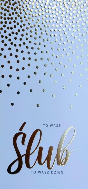 Karnet okolicznościowy. Ślub. YEKU - tantis.pl
