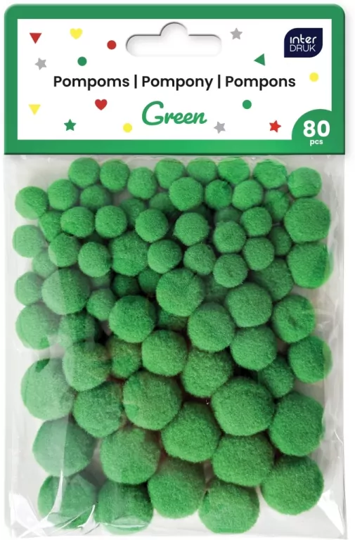 Pompony do dekoracji Green - tantis.pl
