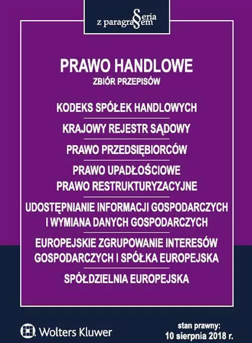 Prawo handlowe Zbiór przepisów - tantis.pl