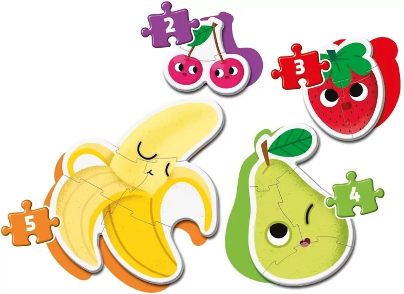 Clementoni. Moje pierwsze puzzle 4w1. Fruits. Owoce - tantis.pl