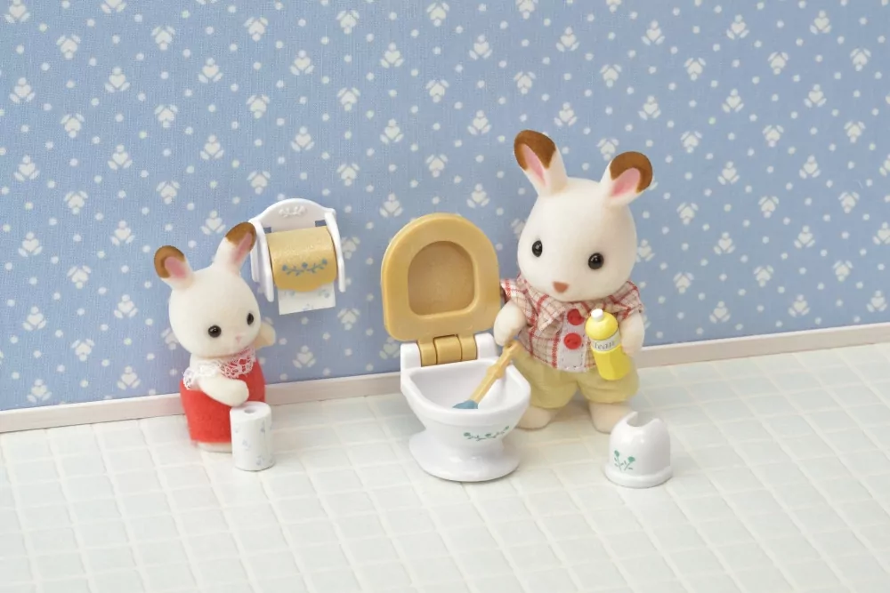 Zestaw do łazienki w stylu wiejskim. Sylvanian Families - tantis.pl