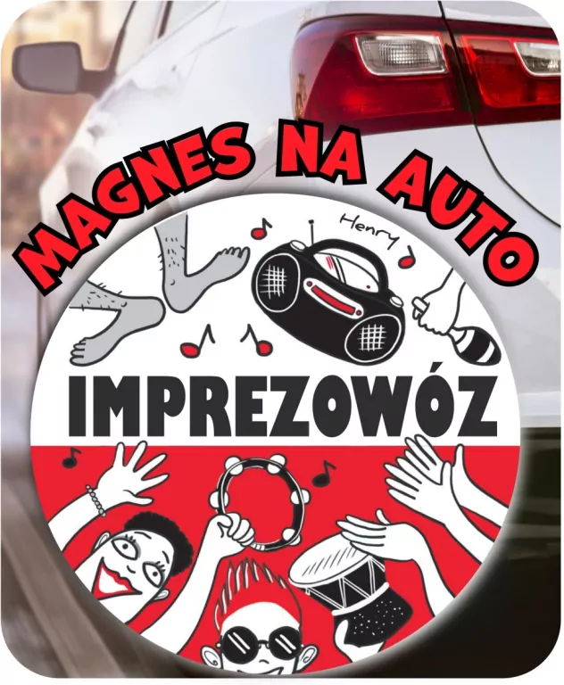 Magnes na auto IMPREZOWÓZ - tantis.pl