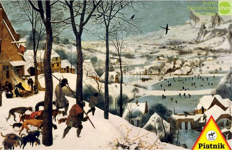 Puzzle 1000. Brueghel, Myśliwi na śniegu - tantis.pl
