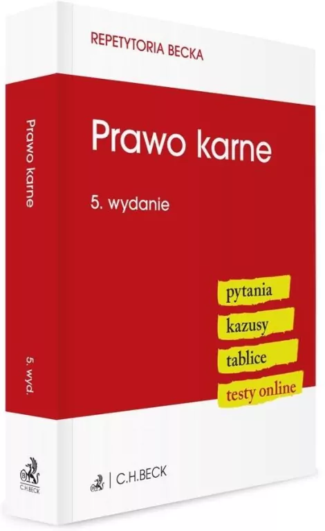 Prawo karne. Pytania. Kazusy. Tablice. Testy online - tantis.pl