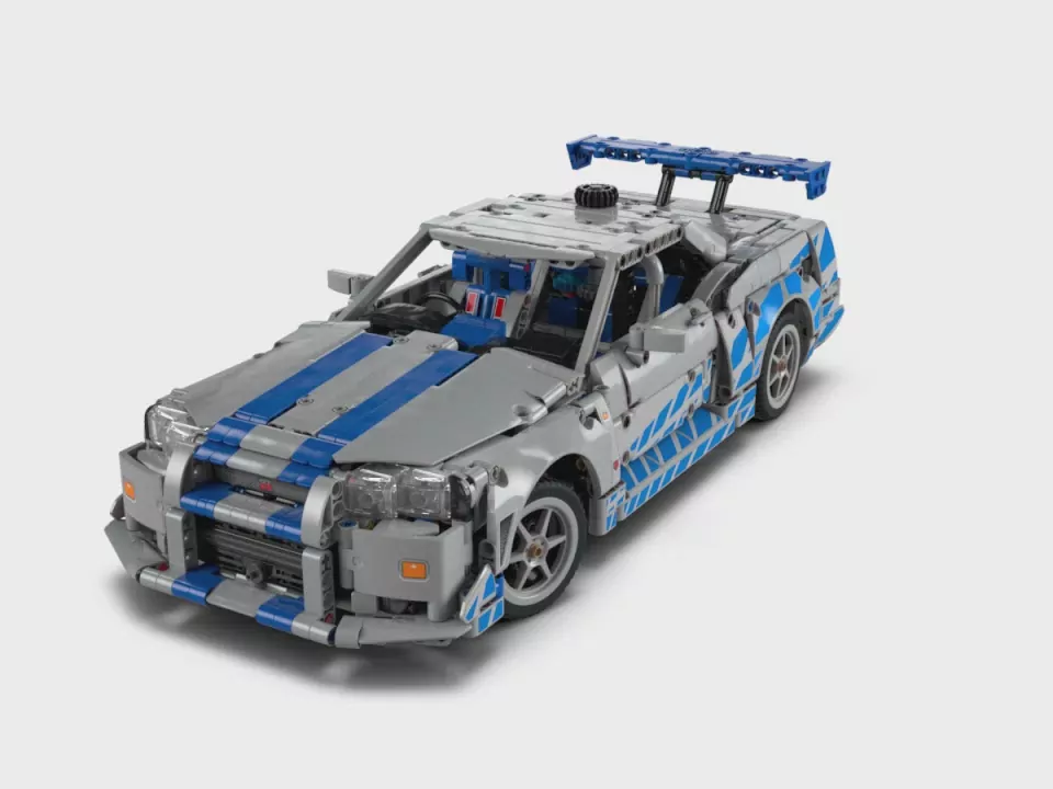 LEGO® Technic. Samochód Nissan Skyline GT-R (R34) z filmu Za szybcy, za wściekli 42210 - tantis.pl