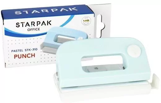 Dziurkacz, pastel niebieski - tantis.pl