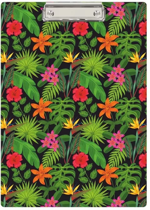 Klip A4 deska z nadrukiem flowers - tantis.pl