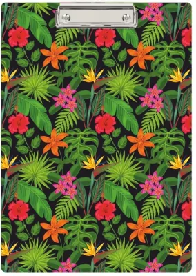 Klip A4 deska z nadrukiem flowers