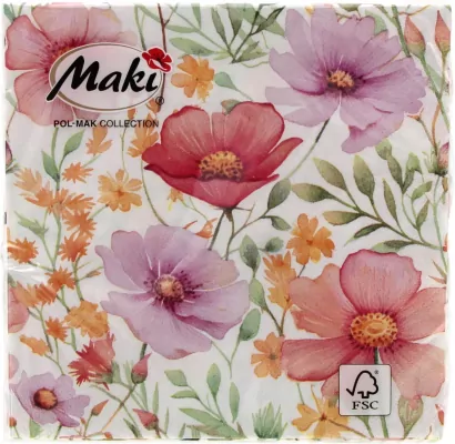 SERWETKA PAP 3W 330X330 KWIAT 59801 PM OP