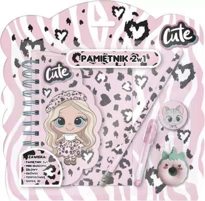 Pamiętnik z kłódką 2w1 + przybory Best Friends 10