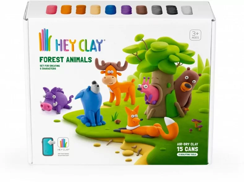 Hey Clay - Zwierzęta leśne + akcesoria - tantis.pl