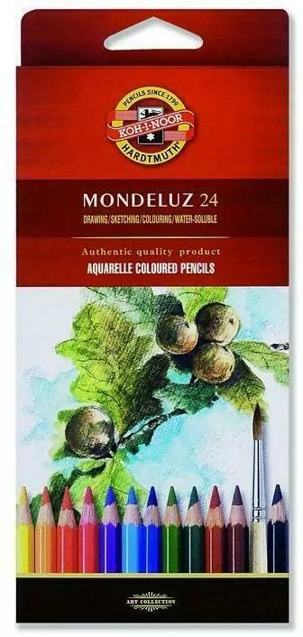 Kredki akwarelowe MONDELUZ. 24 kolory. 3718 - tantis.pl