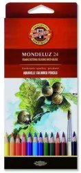 Kredki akwarelowe MONDELUZ. 24 kolory. 3718