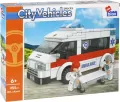 Klocki konstrukcyjne 255 elementów City Ambulans - tantis.pl