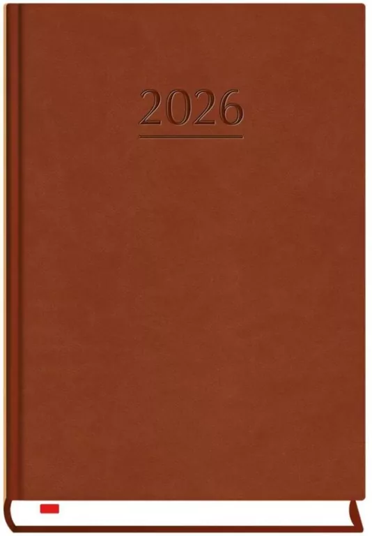 Terminarz 2026 B6 dzienny powszechny brąz - tantis.pl